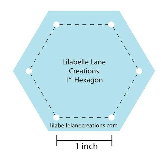 Hexagon template 1"